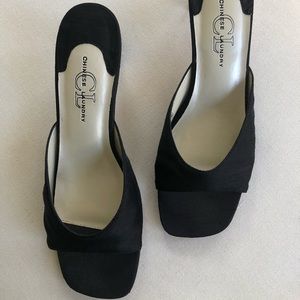 Open Toe Black Heel